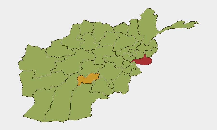 Afghanistan sub-national risk map