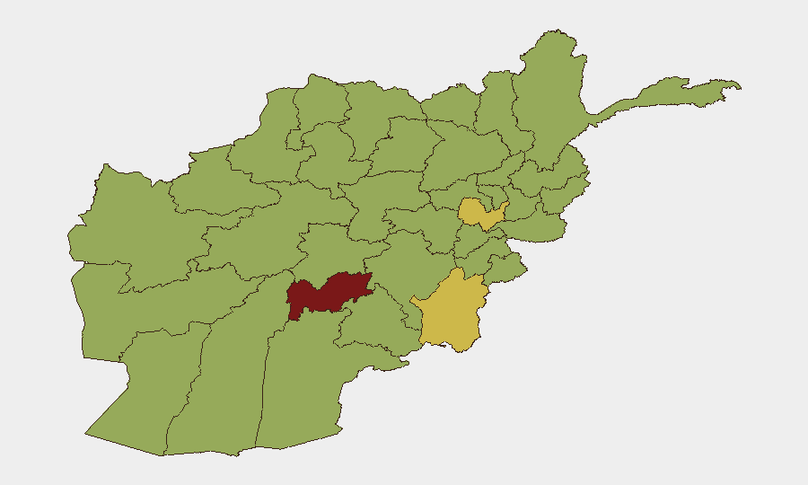 Afghanistan sub-national risk map