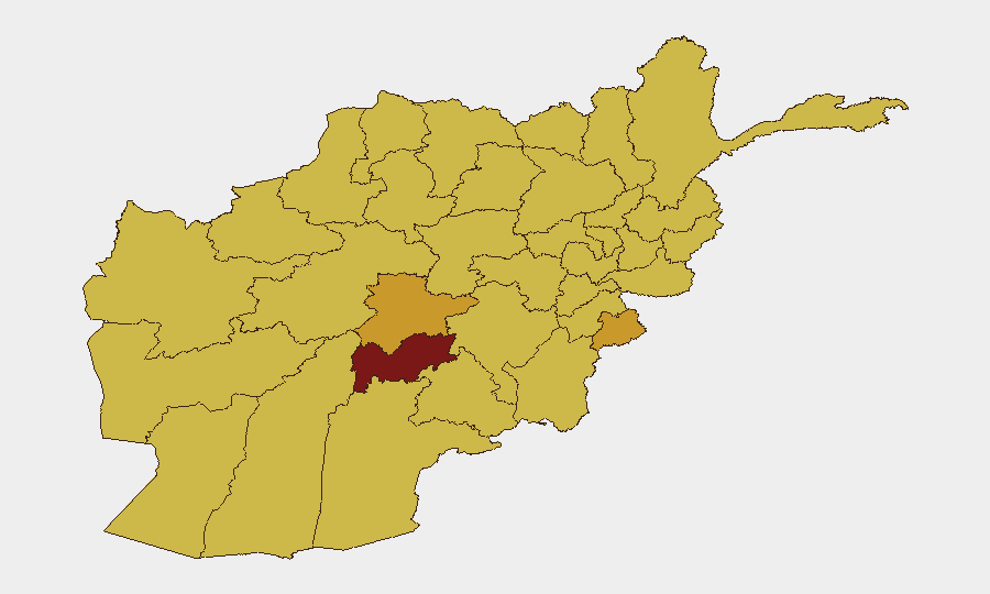 Afghanistan sub-national risk map