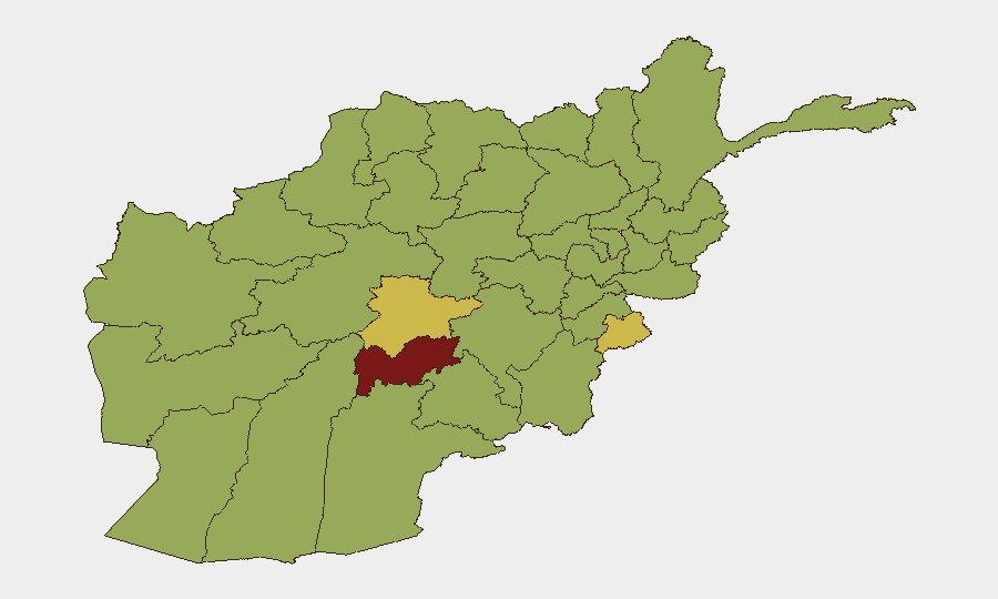 Afghanistan sub-national risk map