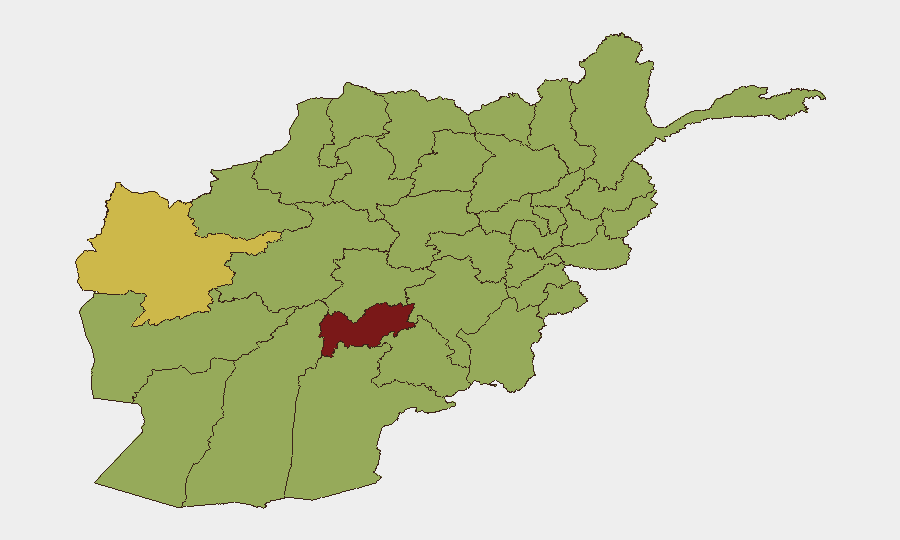 Afghanistan sub-national risk map