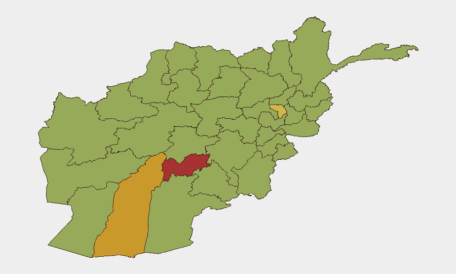 Afghanistan sub-national risk map