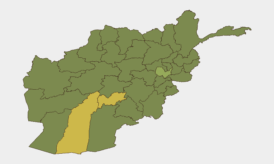 Afghanistan sub-national risk map