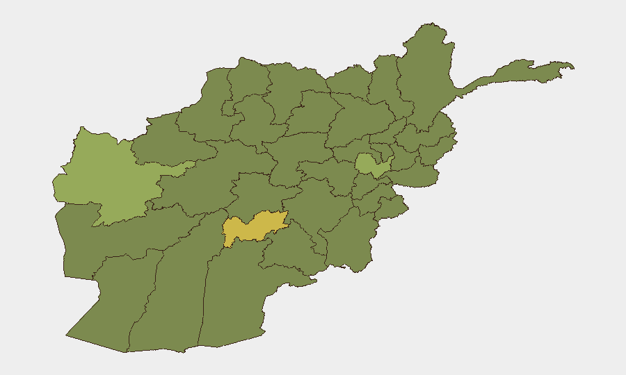 Afghanistan sub-national risk map