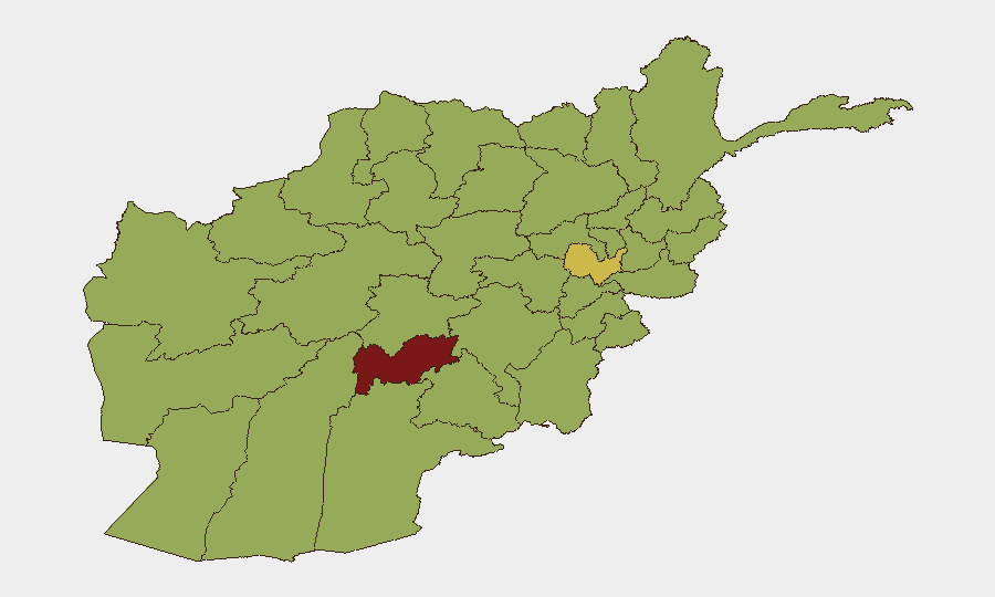 Afghanistan sub-national risk map