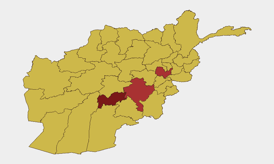 Afghanistan sub-national risk map