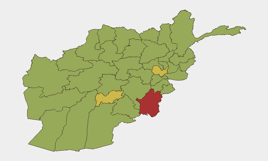 Afghanistan sub-national risk map
