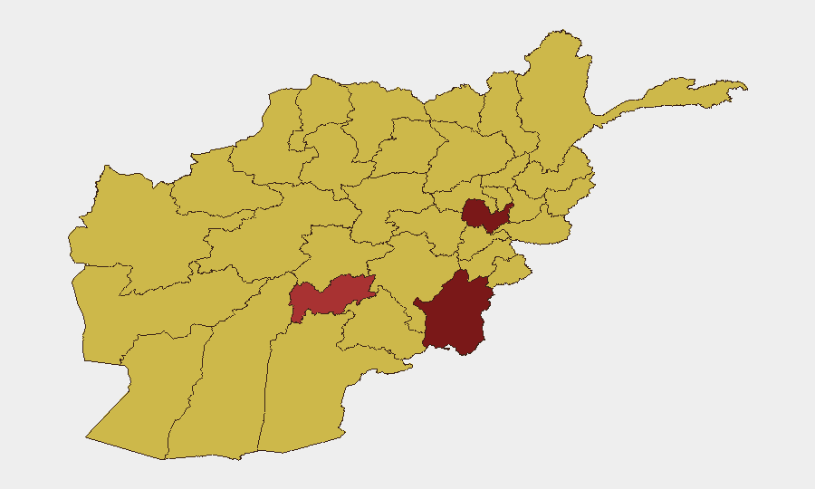 Afghanistan sub-national risk map