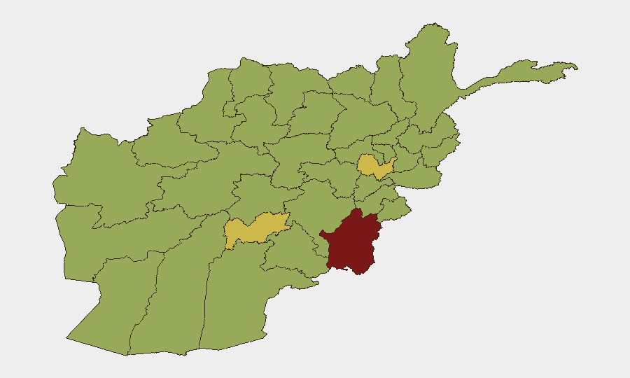 Afghanistan sub-national risk map