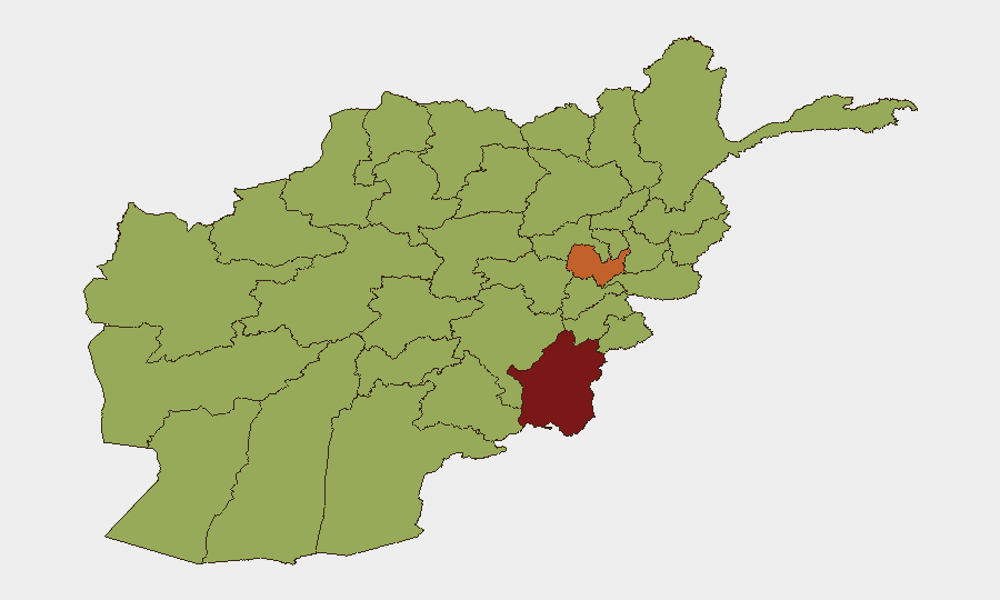 Afghanistan sub-national risk map