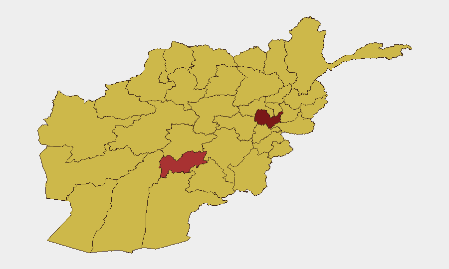 Afghanistan sub-national risk map
