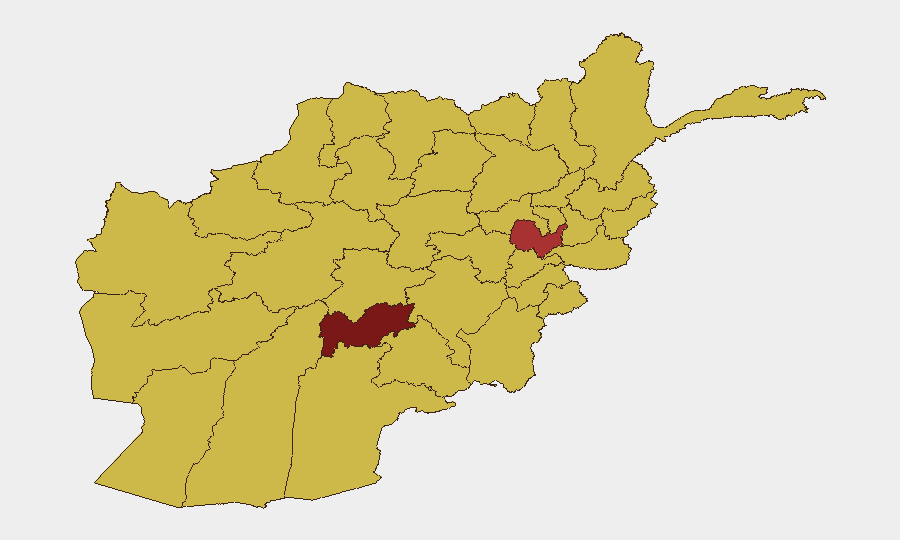 Afghanistan sub-national risk map