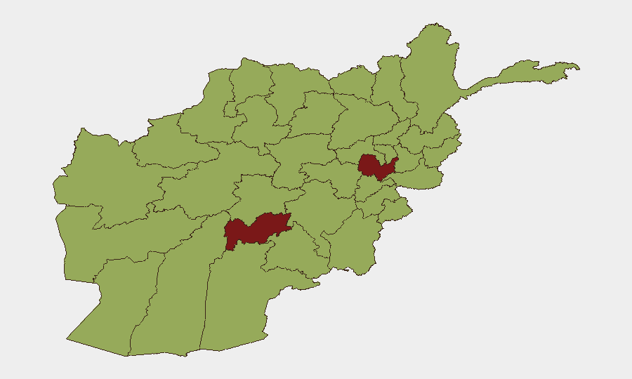 Afghanistan sub-national risk map