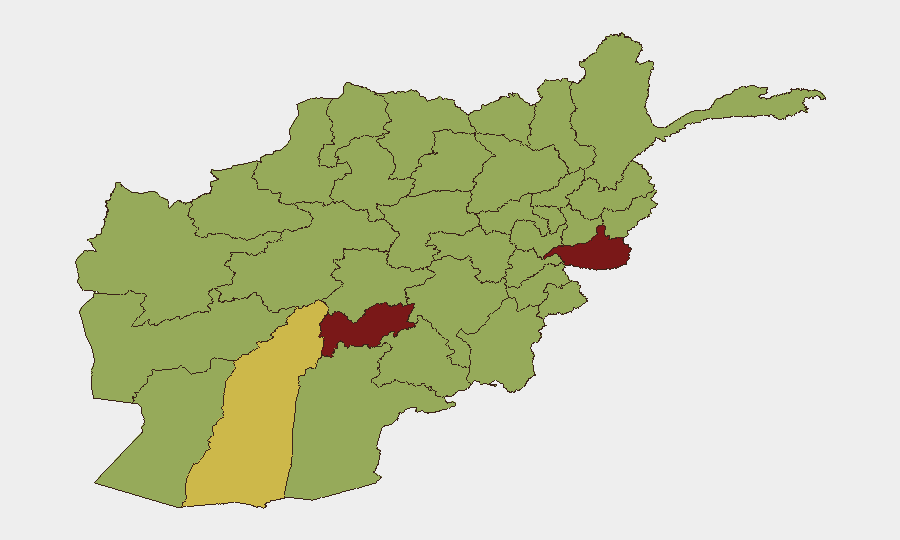 Afghanistan sub-national risk map