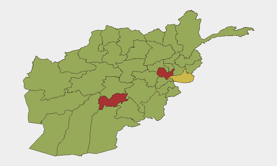 Afghanistan sub-national risk map