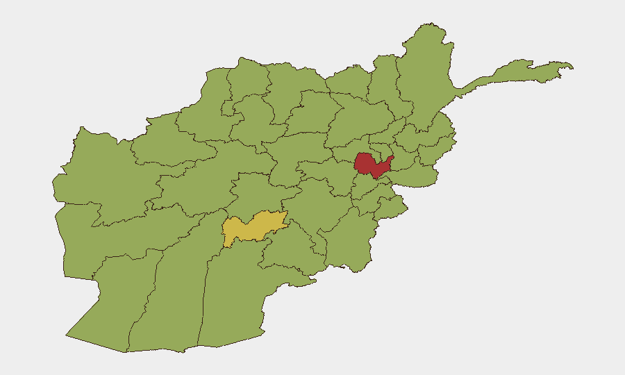 Afghanistan sub-national risk map