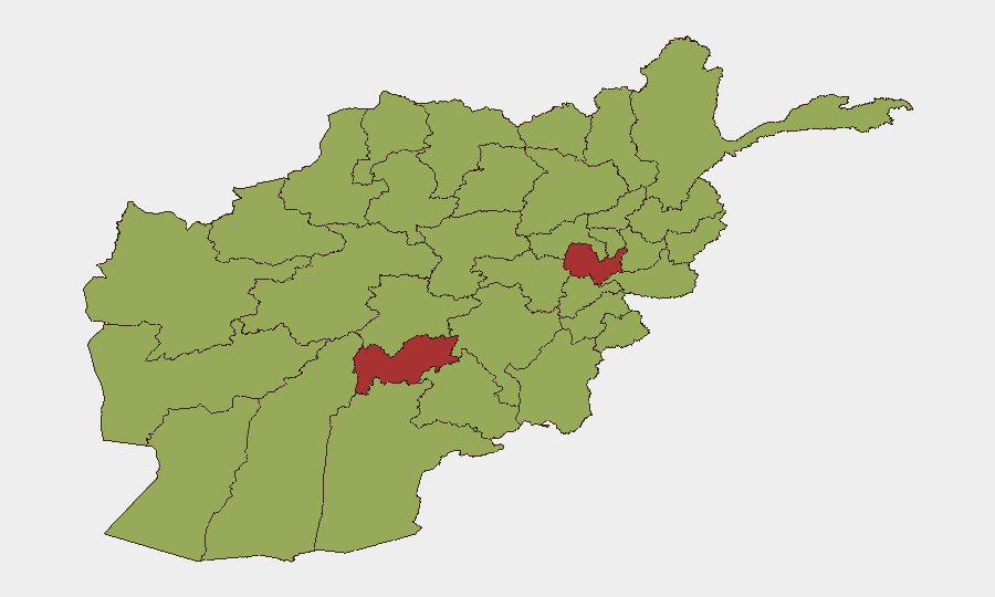 Afghanistan sub-national risk map