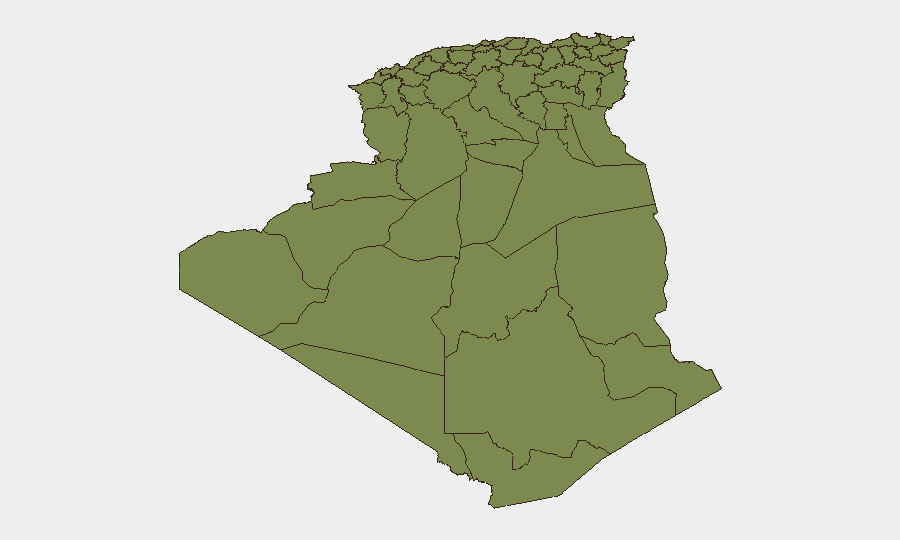 Algeria sub-national risk map
