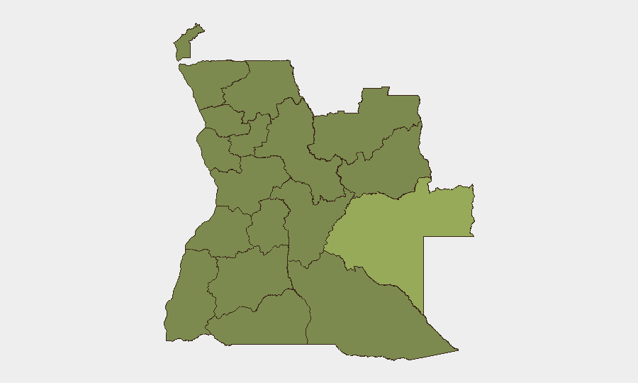 Angola sub-national risk map