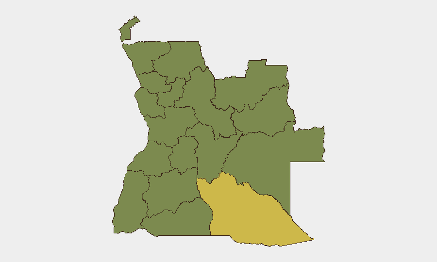 Angola sub-national risk map