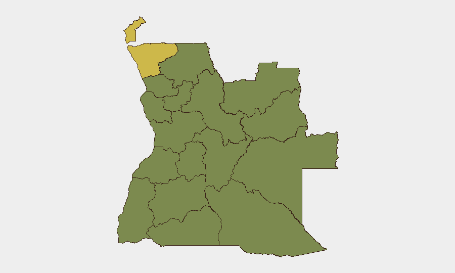 Angola sub-national risk map