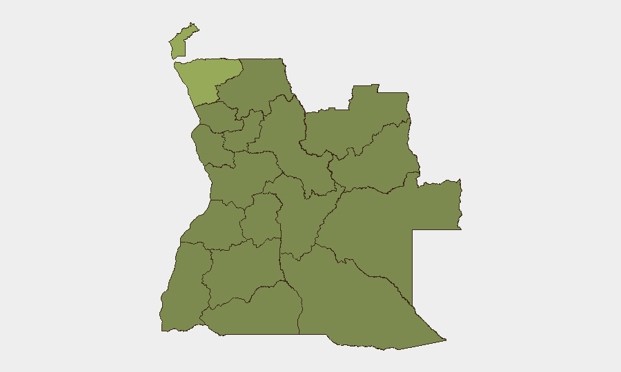 Angola sub-national risk map