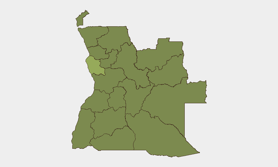 Angola sub-national risk map
