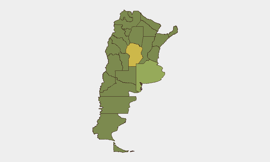 Argentina sub-national risk map