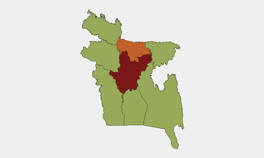 Bangladesh sub-national risk map