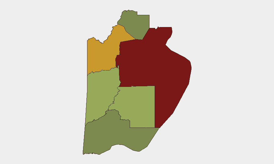 Belize sub-national risk map