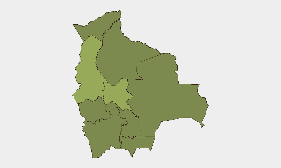 Bolivia sub-national risk map