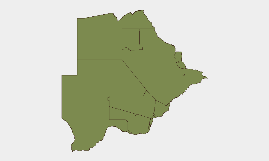 Botswana sub-national risk map