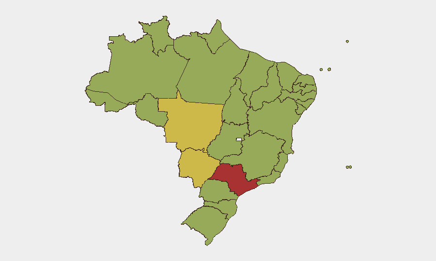 Brazil sub-national risk map