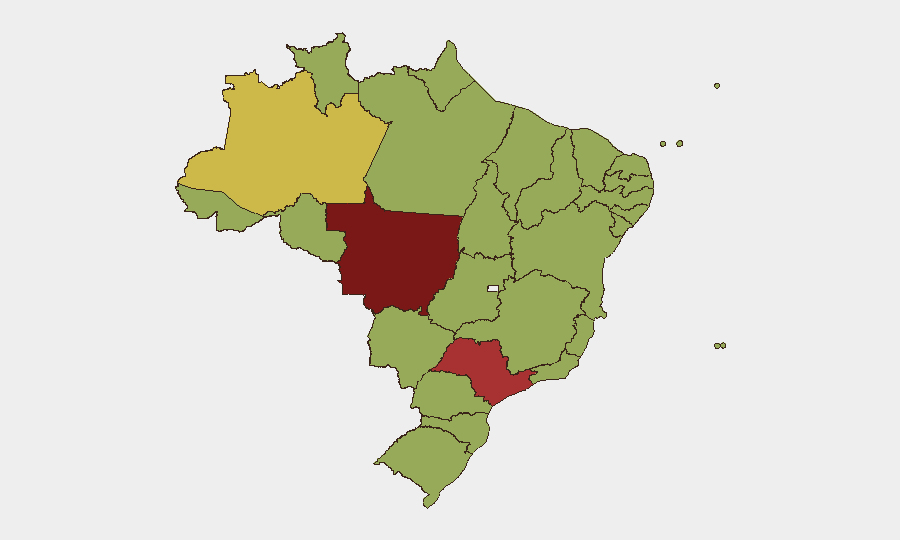 Brazil sub-national risk map