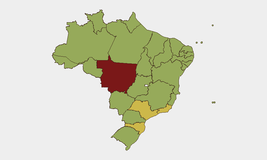 Brazil sub-national risk map