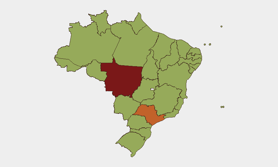 Brazil sub-national risk map