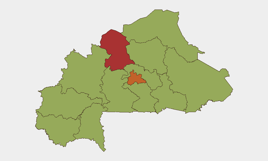 Burkina Faso sub-national risk map