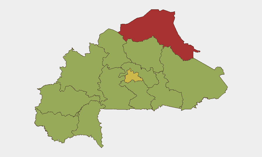 Burkina Faso sub-national risk map