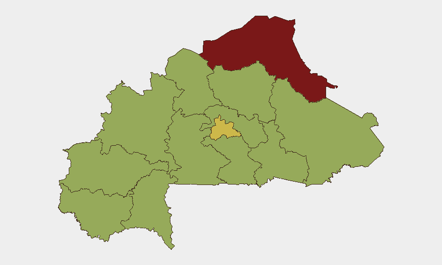 Burkina Faso sub-national risk map
