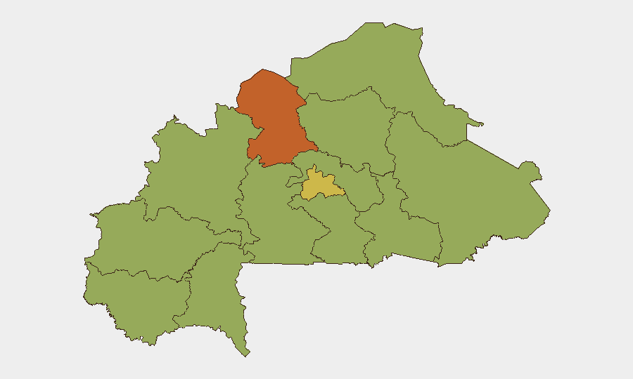 Burkina Faso sub-national risk map