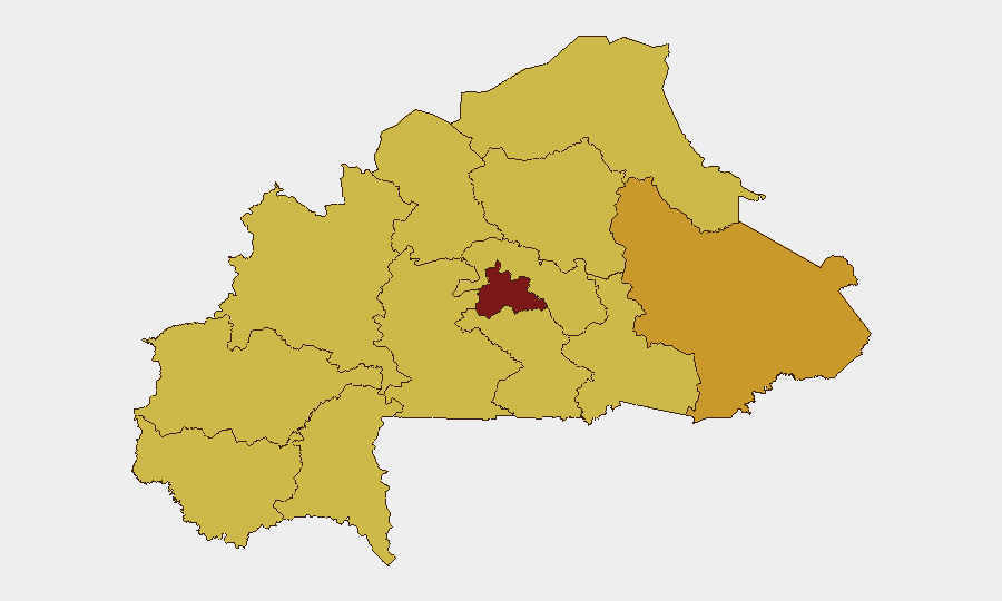 Burkina Faso sub-national risk map