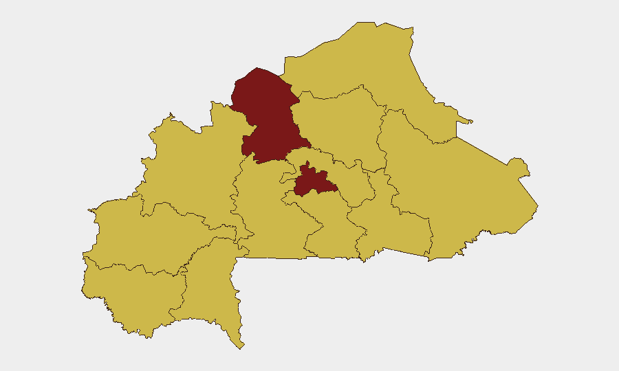 Burkina Faso sub-national risk map