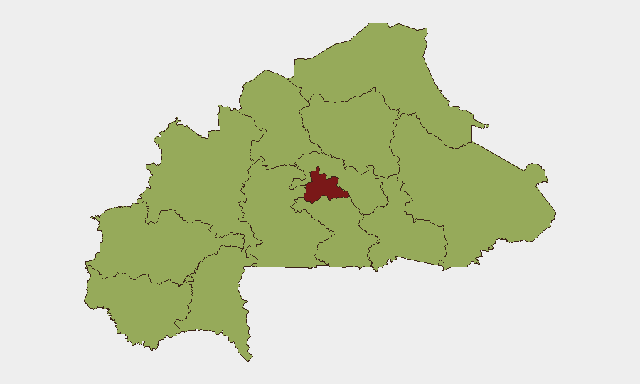 Burkina Faso sub-national risk map