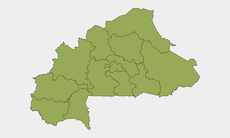 Burkina Faso sub-national risk map