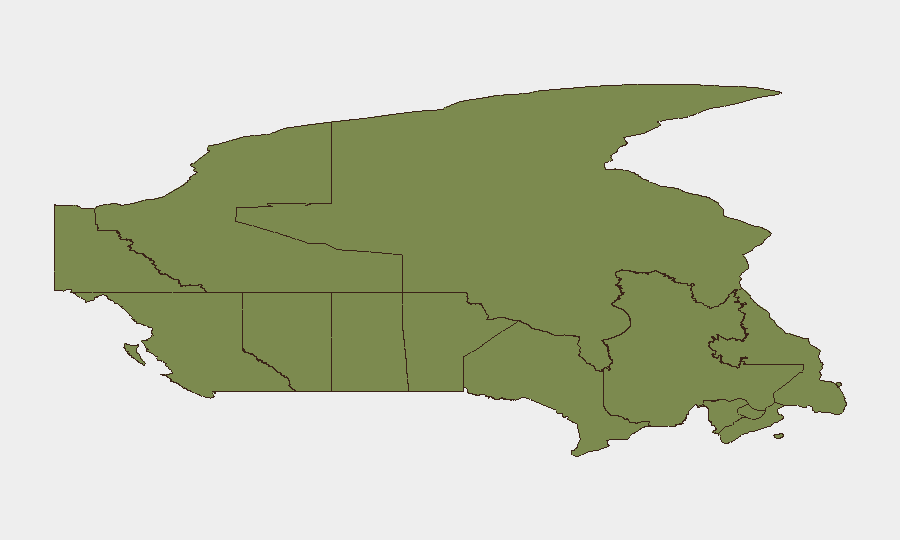Canada sub-national risk map