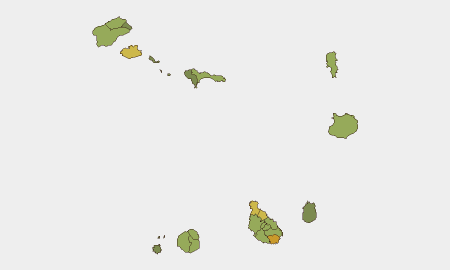 Cape Verde sub-national risk map