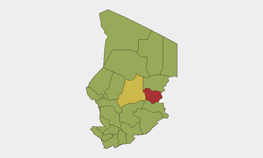 Chad sub-national risk map