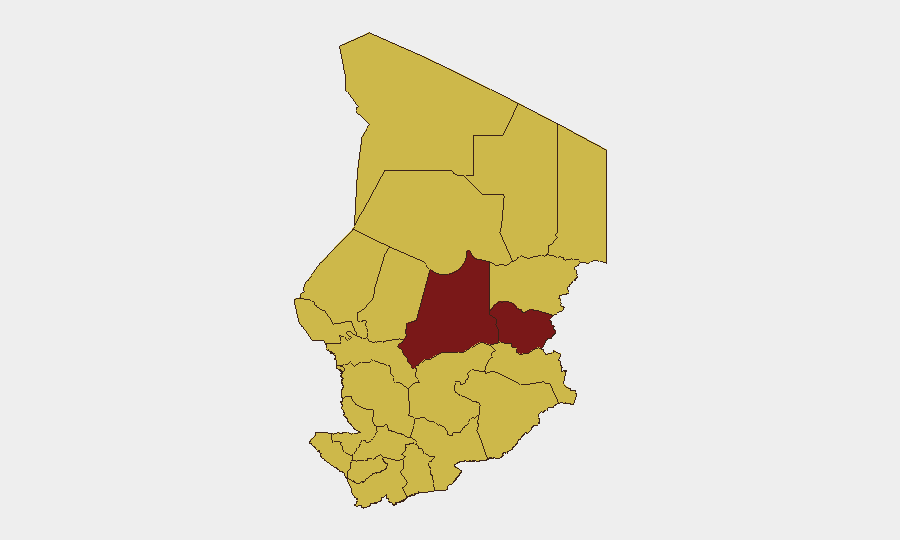 Chad sub-national risk map