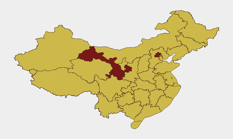 China sub-national risk map