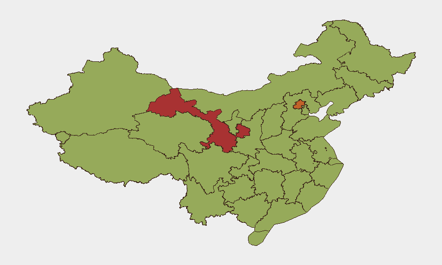 China sub-national risk map